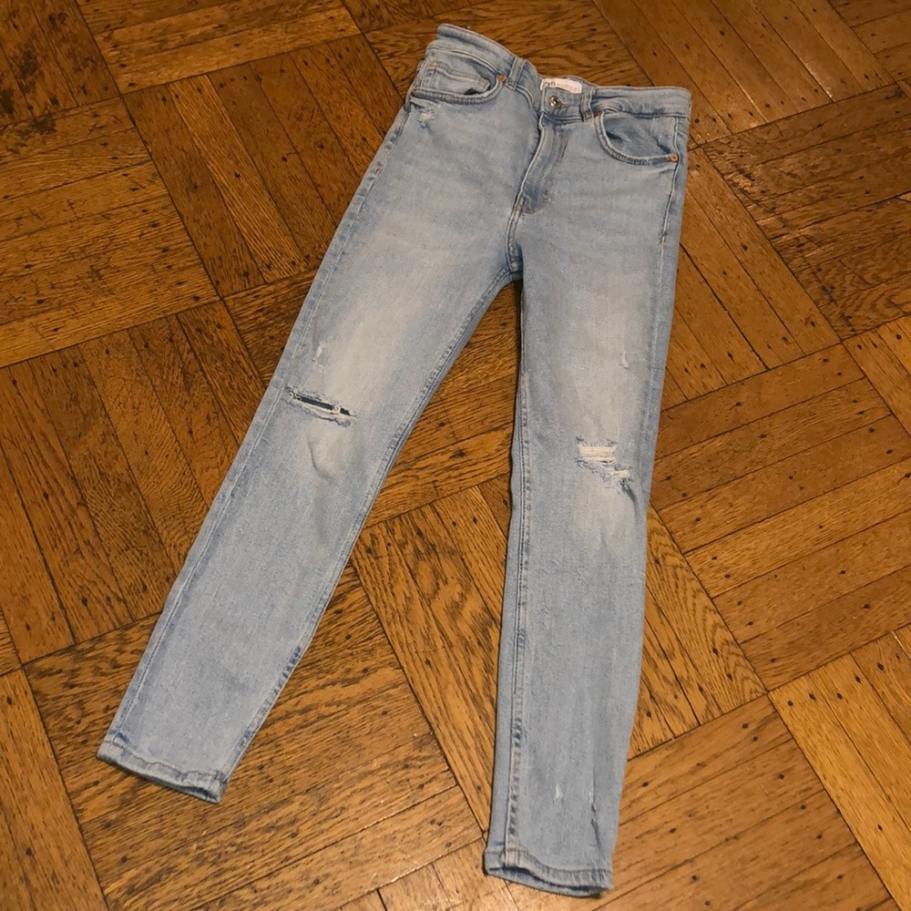 Zara Women Skinny High Rise Jeans stretchy